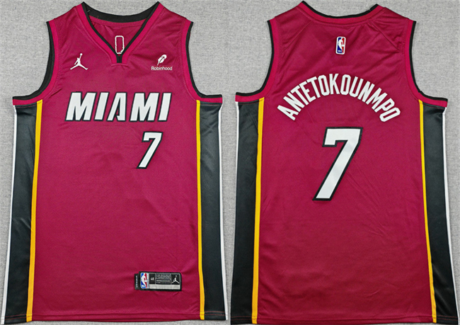 Men's Miami Heat #20 Kyle Anderson Red 2025 Statement Edition Swingman Stitched Basketball Jersey